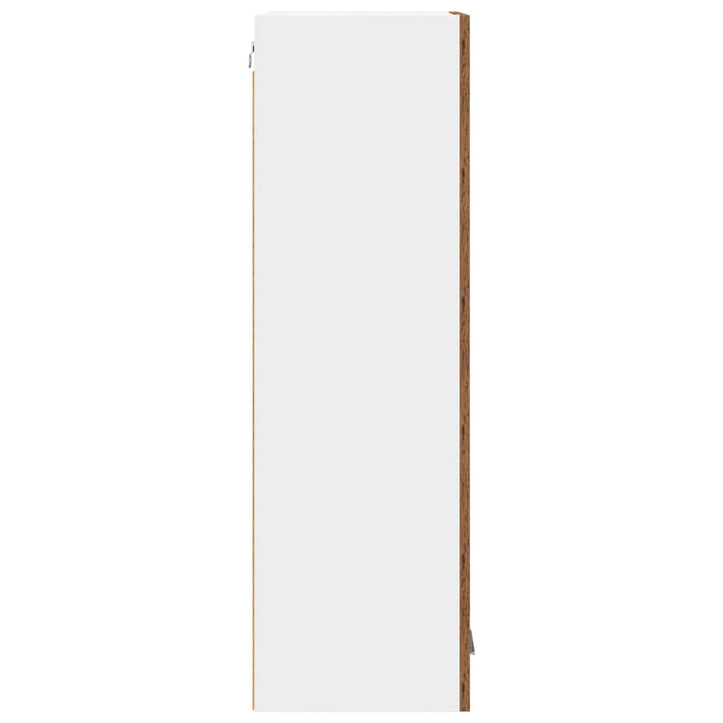 vidaXL Hängeschrank mit Tür Altholz 40 x 31 x 100 cm Holzwerkstoff