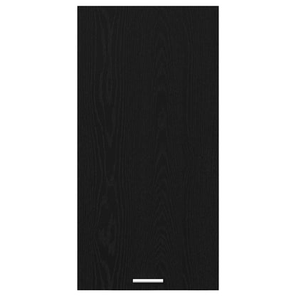 Hängeschrank mit Tür Schwarze Eiche und Weiß 50 x 31 x 100 cm