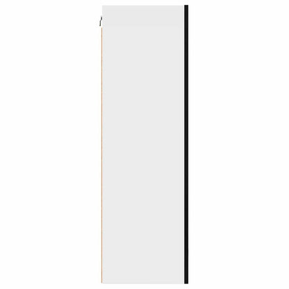 Hängeschrank mit Tür Schwarze Eiche und Weiß 50 x 31 x 100 cm