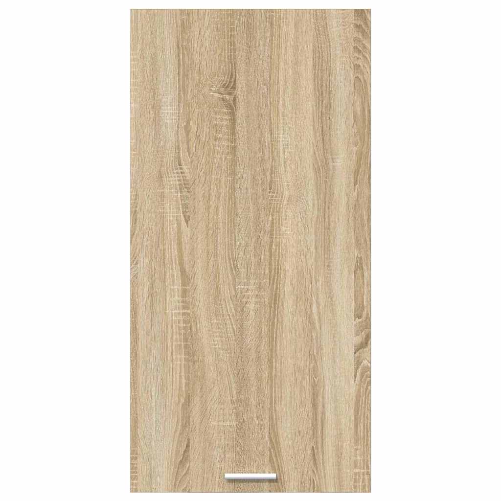 vidaXL Armoire murale avec porte Chêne Sonoma et blanc 50 x 31 x 100 cm