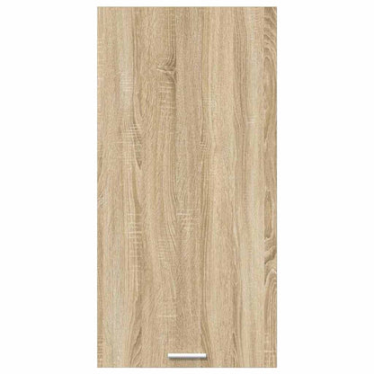 vidaXL Armoire murale avec porte Chêne Sonoma et blanc 50 x 31 x 100 cm