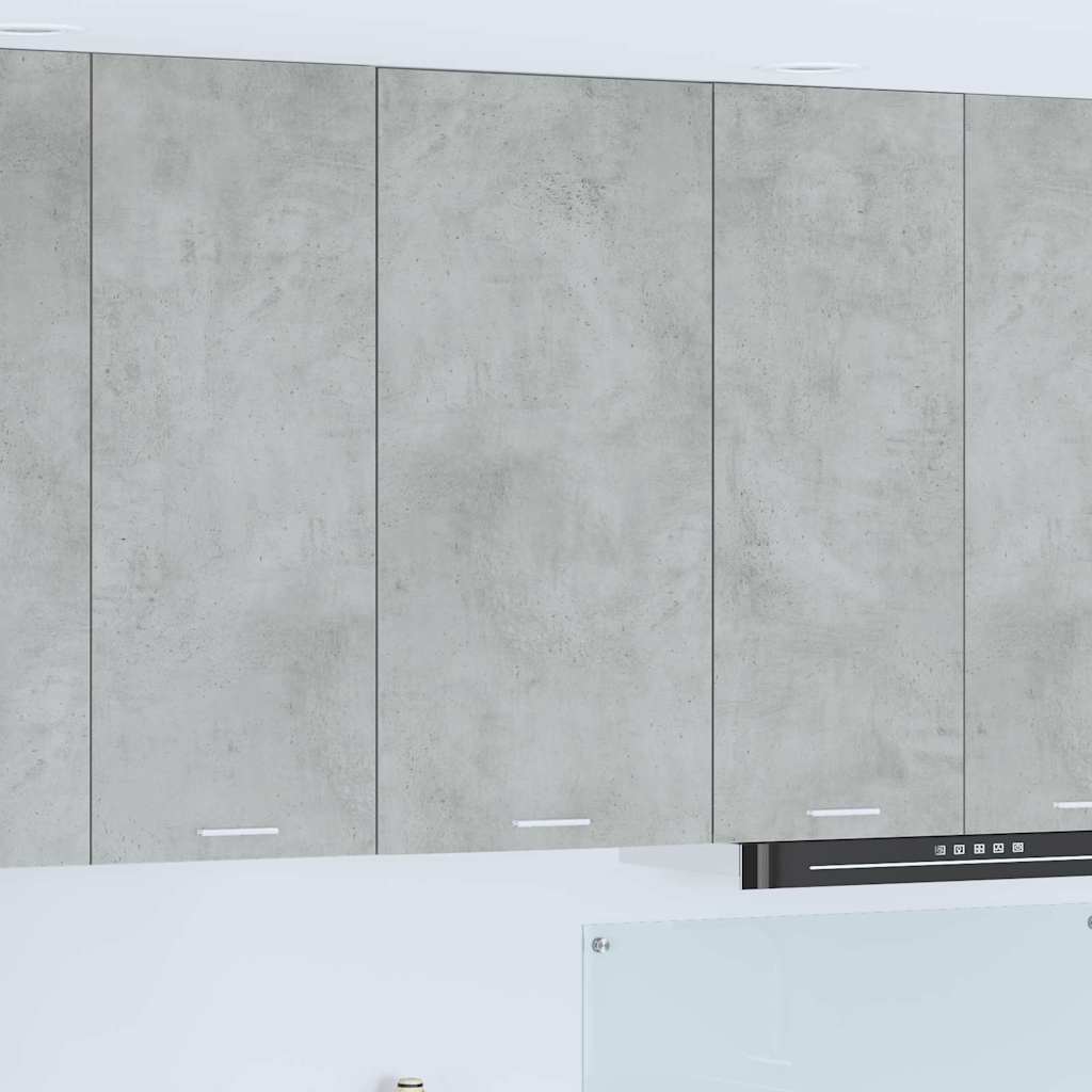 vidaXL Hängeschrank Betongrau und Weiß 50 x 31 x 100 cm Holzwerkstoff
