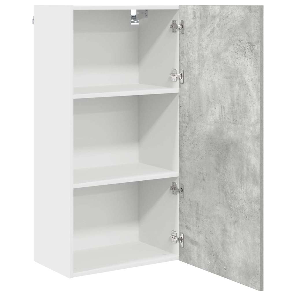 vidaXL Hängeschrank Betongrau und Weiß 50 x 31 x 100 cm Holzwerkstoff