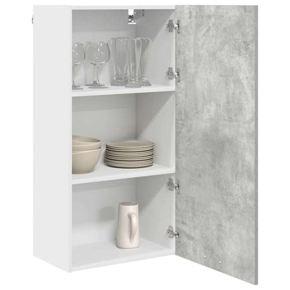 vidaXL Hängeschrank Betongrau und Weiß 50 x 31 x 100 cm Holzwerkstoff