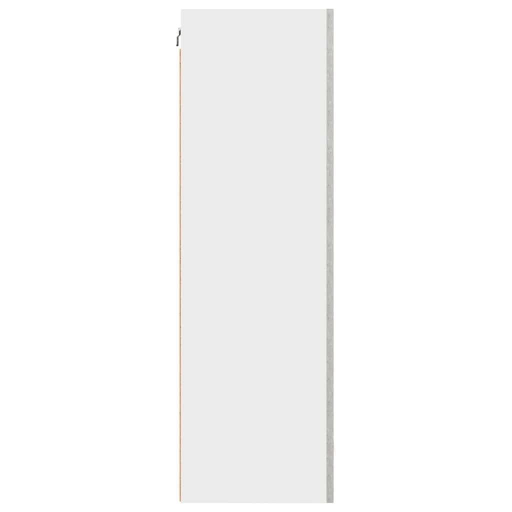 vidaXL Hängeschrank Betongrau und Weiß 50 x 31 x 100 cm Holzwerkstoff