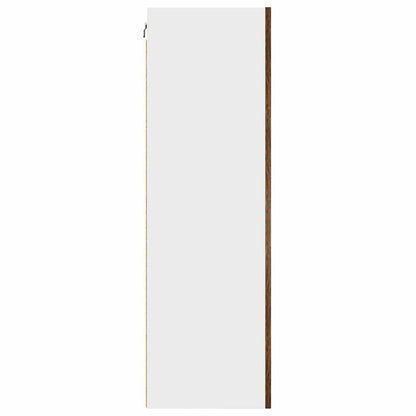 vidaXL Meuble haut Chêne fumé et blanc 50 x 31 x 100 cm