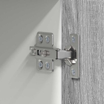 vidaXL Hängeschrank mit Speicher Grau Sonoma und Weiß 50 x 31 x 100 cm