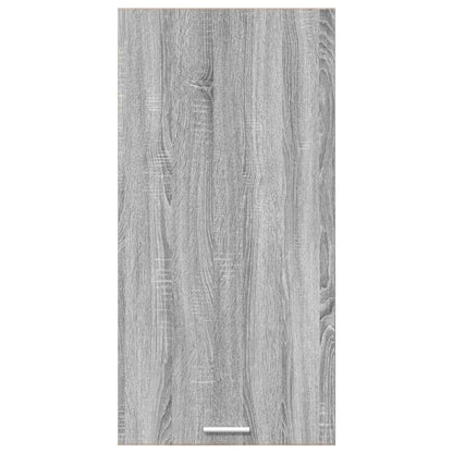 vidaXL Hängeschrank mit Speicher Grau Sonoma und Weiß 50 x 31 x 100 cm