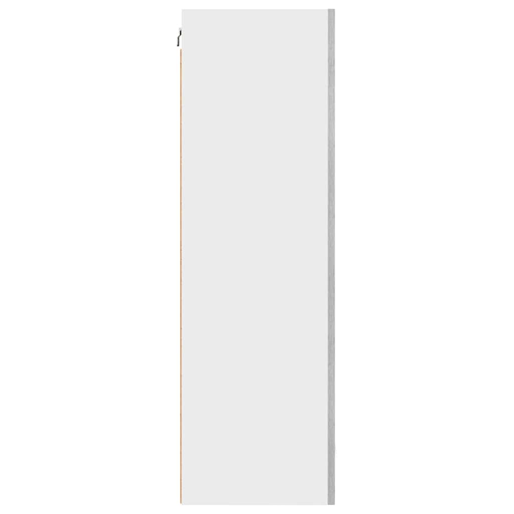 vidaXL Hängeschrank mit Speicher Grau Sonoma und Weiß 50 x 31 x 100 cm