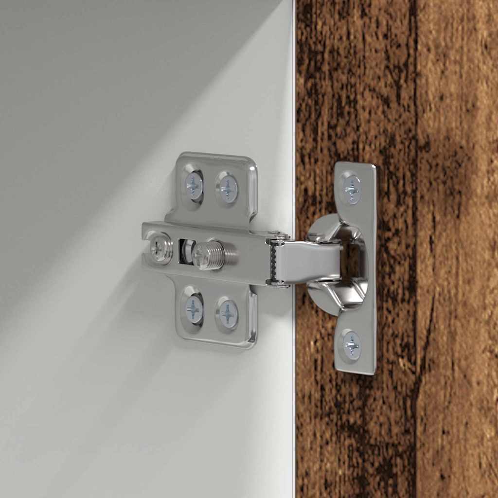 vidaXL Hängeschrank Altes Holz und Weiß 50 x 31 x 100 cm Holzwerkstoff
