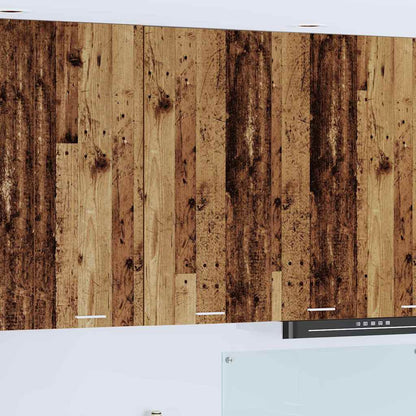 vidaXL Hängeschrank Altes Holz und Weiß 50 x 31 x 100 cm Holzwerkstoff