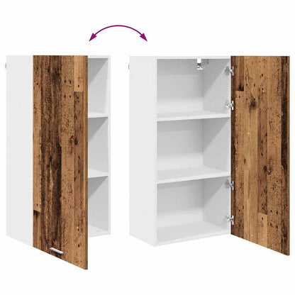 vidaXL Hängeschrank Altes Holz und Weiß 50 x 31 x 100 cm Holzwerkstoff