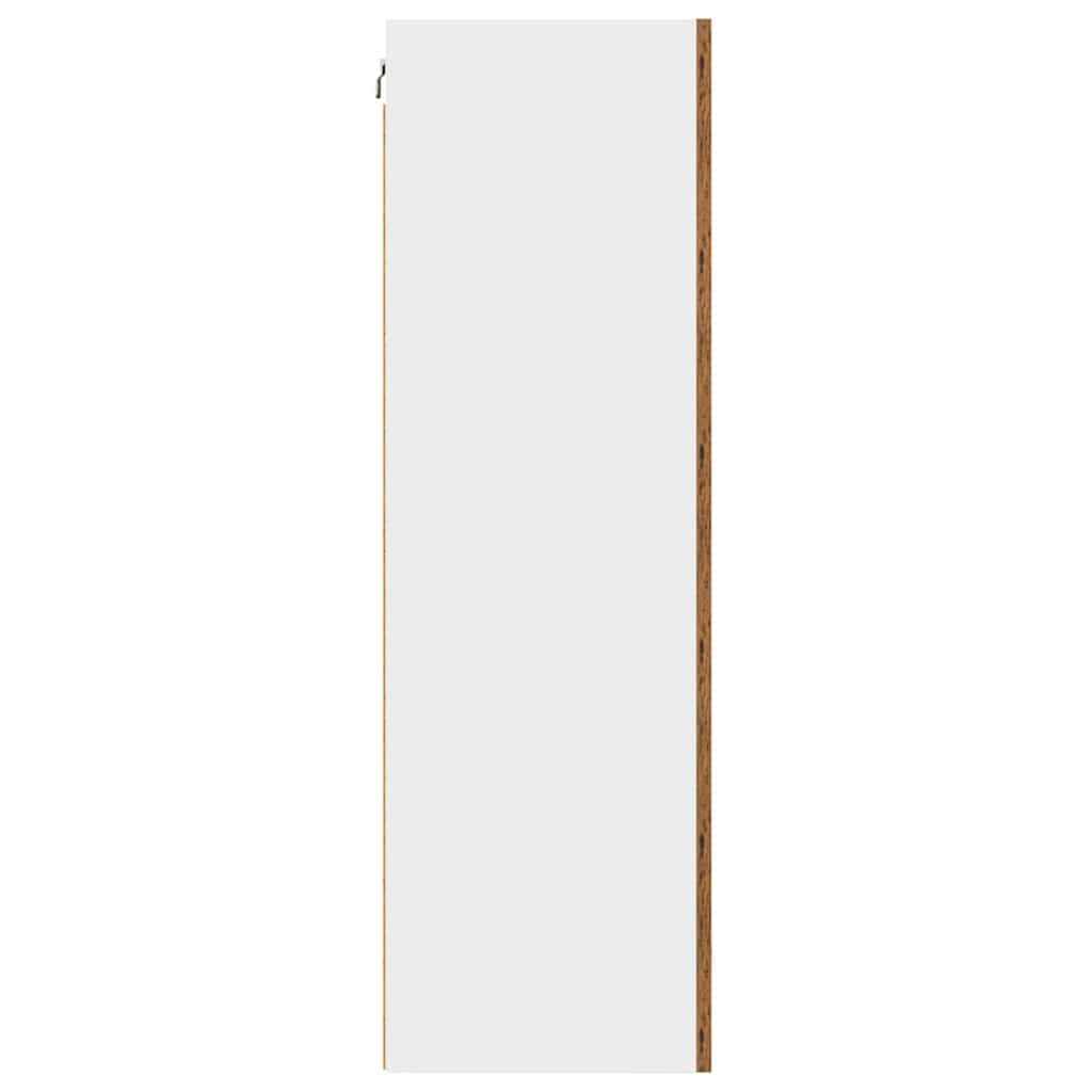 vidaXL Hängeschrank Altes Holz und Weiß 50 x 31 x 100 cm Holzwerkstoff
