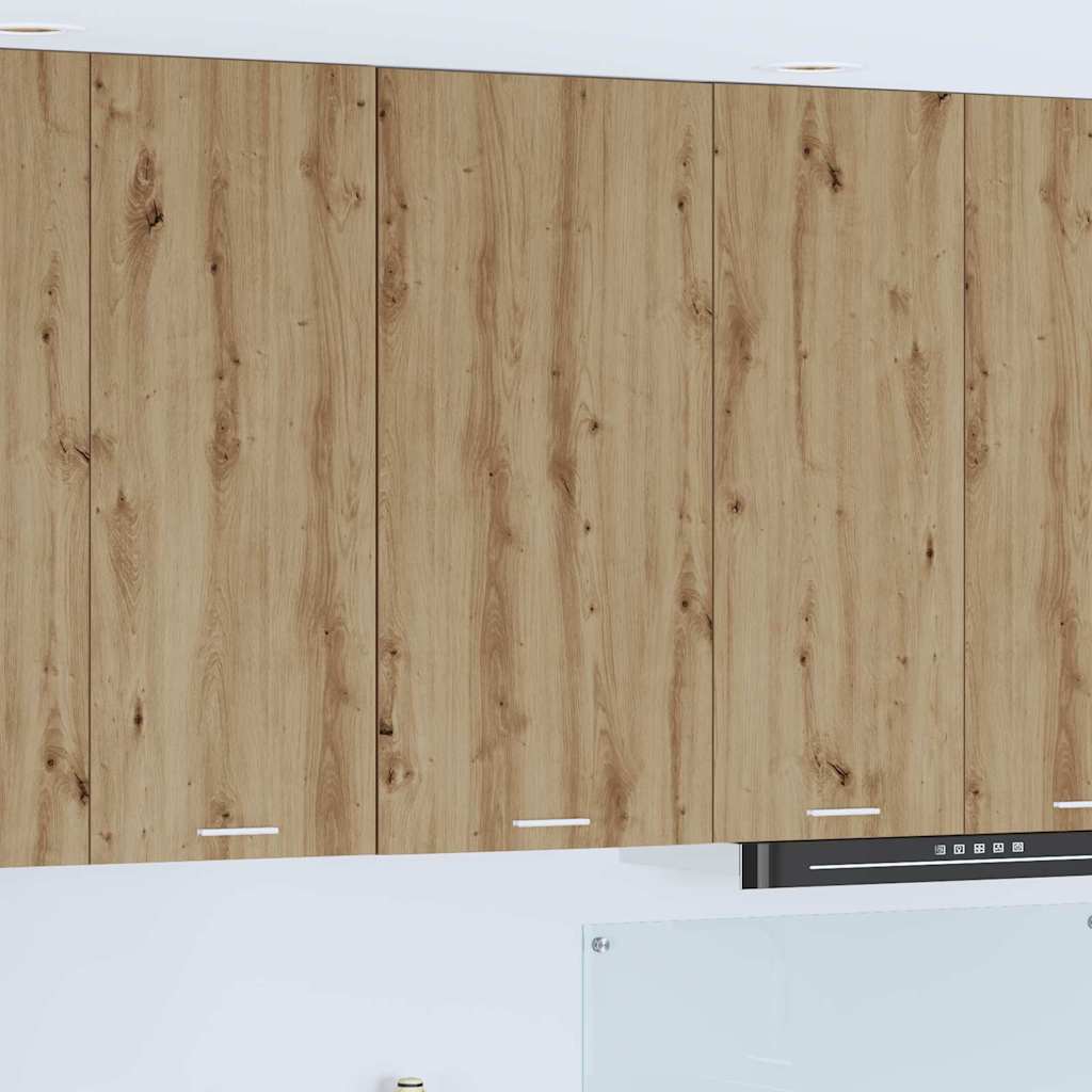 Hängeschrank mit Tür Artisan-Eiche und Weiß 50 x 31 x 100 cm