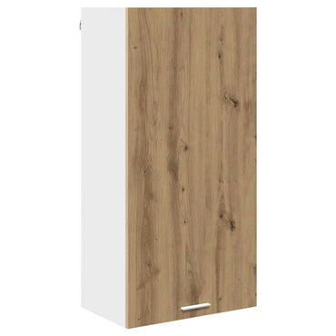 vidaXL Hängeschrank mit Tür Artisan-Eiche und Weiß 50 x 31 x 100 cm