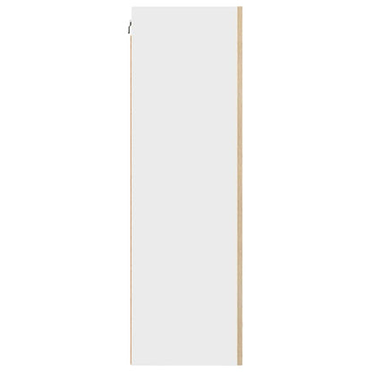 Hängeschrank mit Tür Artisan-Eiche und Weiß 50 x 31 x 100 cm