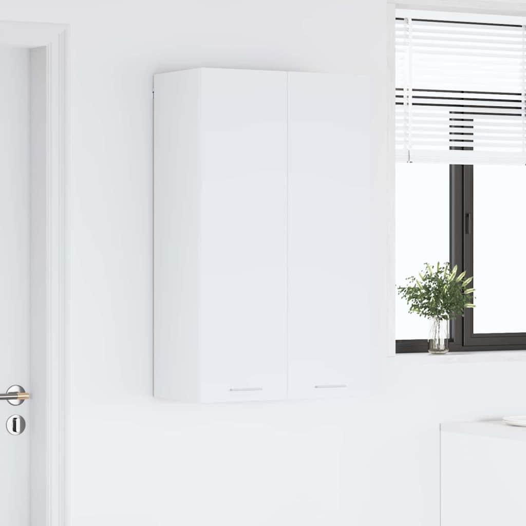 vidaXL Hängeschrank mit Speicher Weiß 60 x 31 x 100 cm Holzwerkstoff