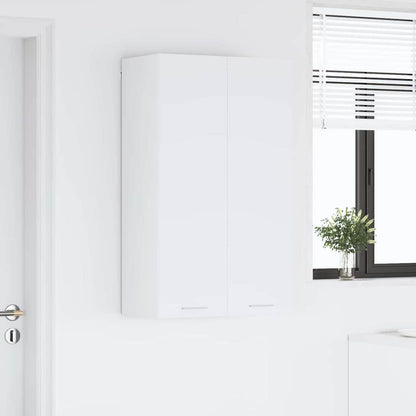 vidaXL Hängeschrank mit Speicher Weiß 60 x 31 x 100 cm Holzwerkstoff