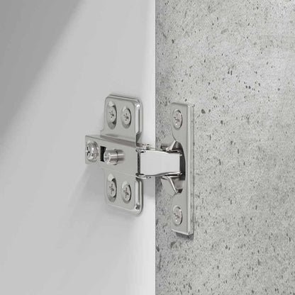 vidaXL Hängeschrank mit Tür Beton Grau 60 x 31 x 100 cm Holzwerkstoff