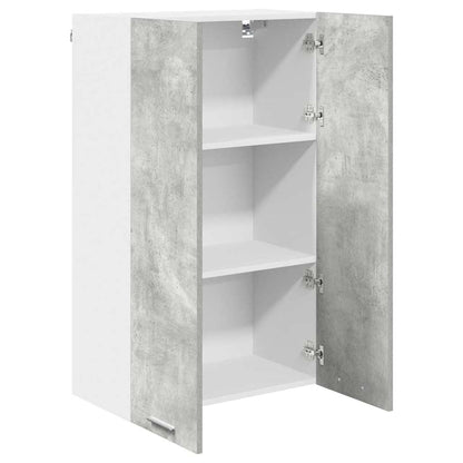 vidaXL Hängeschrank mit Tür Beton Grau 60 x 31 x 100 cm Holzwerkstoff