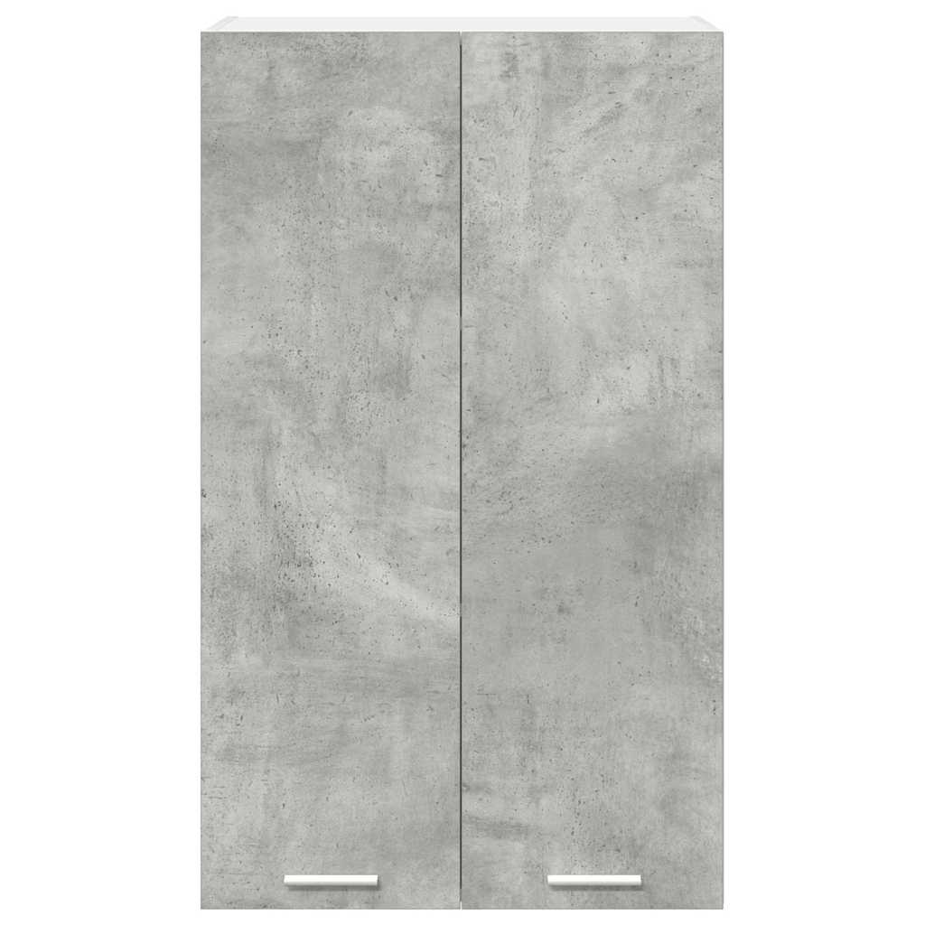 vidaXL Hängeschrank mit Tür Beton Grau 60 x 31 x 100 cm Holzwerkstoff