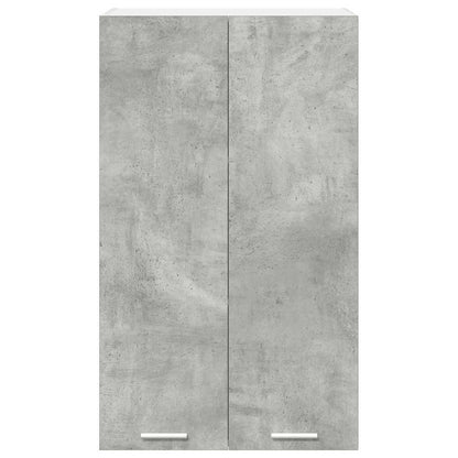 vidaXL Hängeschrank mit Tür Beton Grau 60 x 31 x 100 cm Holzwerkstoff