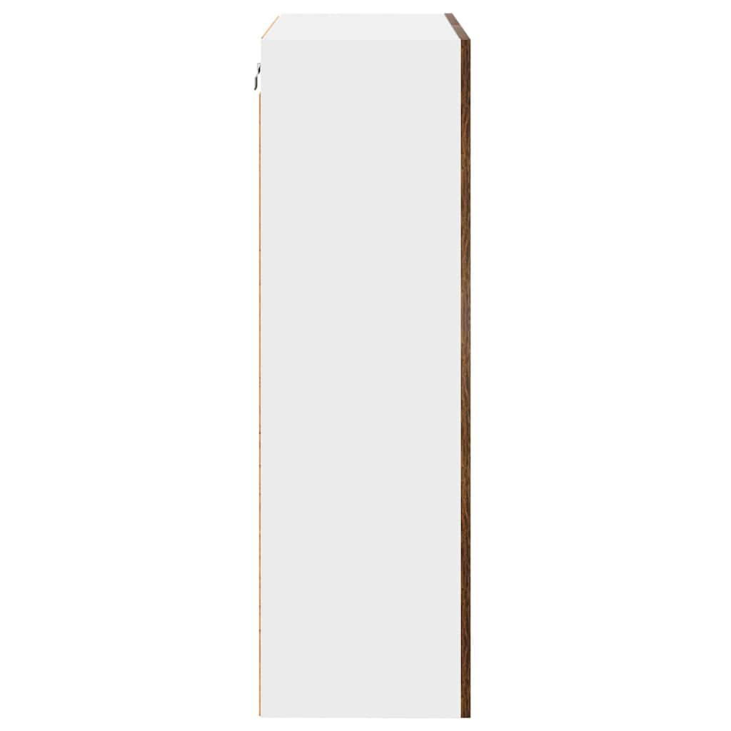 vidaXL Armoire murale Chêne fumé 60 x 31 x 100 cm Bois d'ingénierie