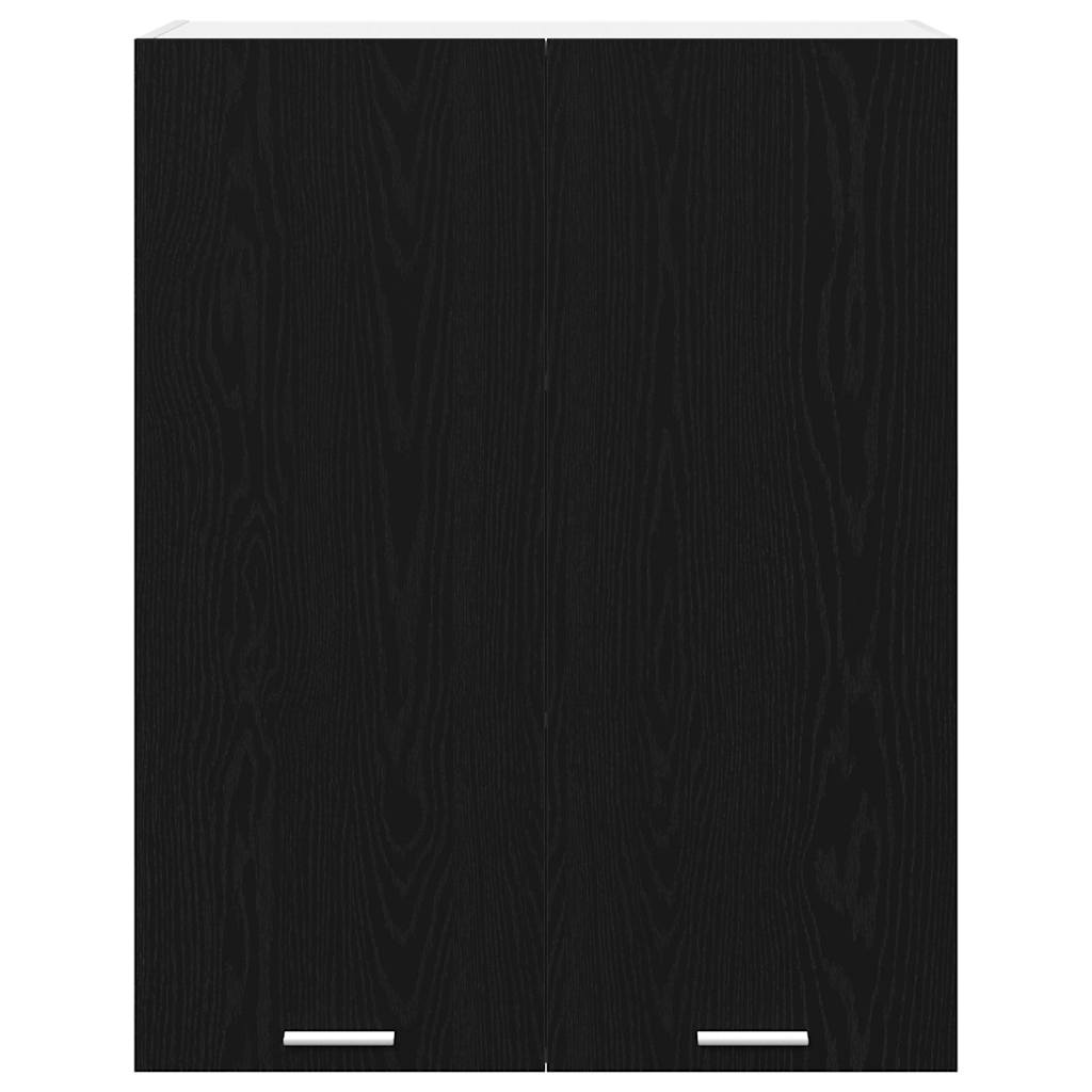 vidaXL Hängeschrank mit Speicher Schwarz Eichen-Optik 80 x 31 x 100 cm