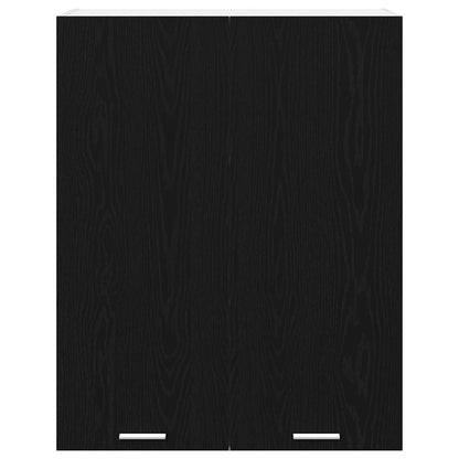 vidaXL Hängeschrank mit Speicher Schwarz Eichen-Optik 80 x 31 x 100 cm
