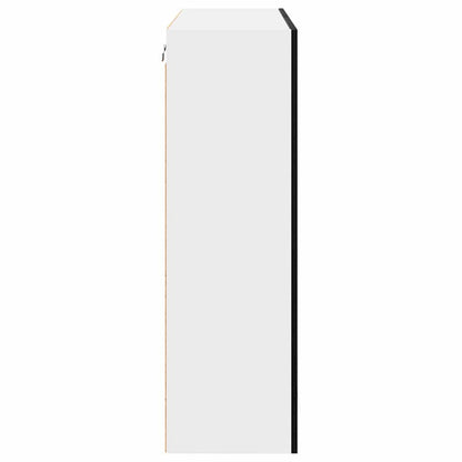 vidaXL Hängeschrank mit Speicher Schwarz Eichen-Optik 80 x 31 x 100 cm