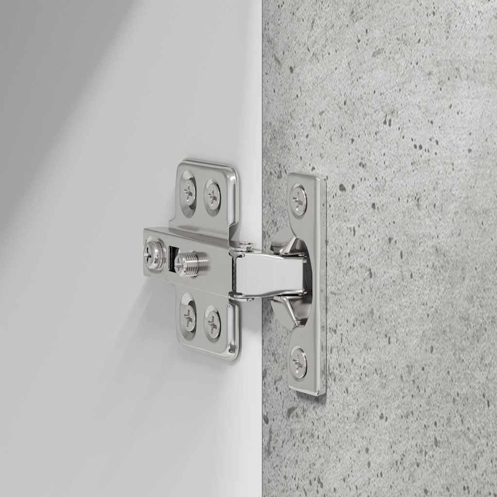 vidaXL Hängeschrank mit Tür Beton Grau 80 x 31 x 100 cm Holzwerkstoff
