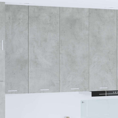 vidaXL Hängeschrank mit Tür Beton Grau 80 x 31 x 100 cm Holzwerkstoff