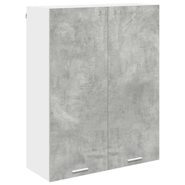 vidaXL Hängeschrank mit Tür Beton Grau 80 x 31 x 100 cm Holzwerkstoff