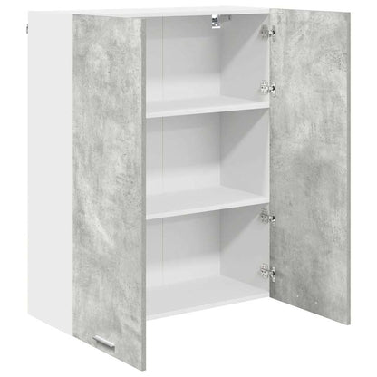 vidaXL Hängeschrank mit Tür Beton Grau 80 x 31 x 100 cm Holzwerkstoff