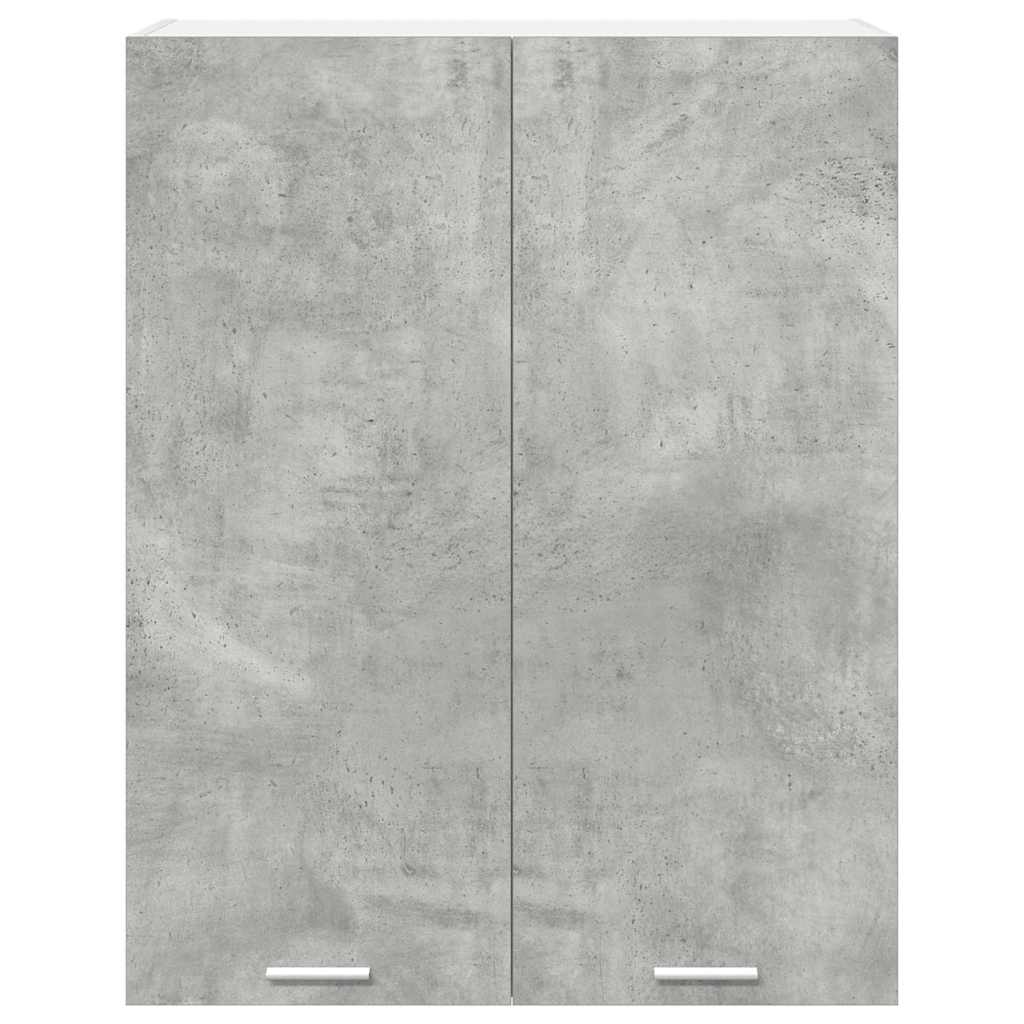 vidaXL Hängeschrank mit Tür Beton Grau 80 x 31 x 100 cm Holzwerkstoff