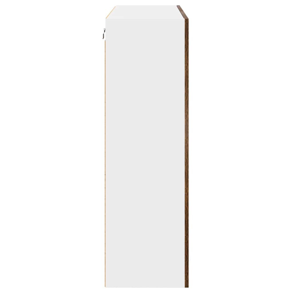 vidaXL Hängeschrank Geräucherte Eiche 80 x 31 x 100 cm Holzwerkstoff