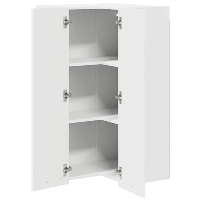 vidaXL Hängeschrank mit Speicher Weiß 57 x 57 x 100 cm Holzwerkstoff