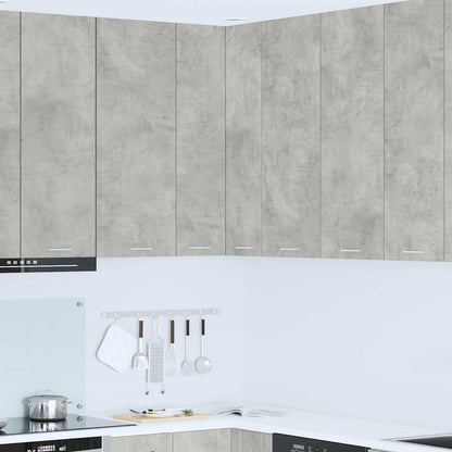 vidaXL Hängeschrank Betongrau und Weiß 57 x 57 x 100 cm Holzwerkstoff