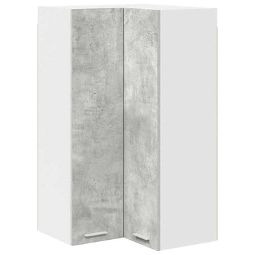 vidaXL Hängeschrank Betongrau und Weiß 57 x 57 x 100 cm Holzwerkstoff