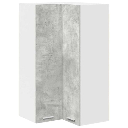 vidaXL Hängeschrank Betongrau und Weiß 57 x 57 x 100 cm Holzwerkstoff