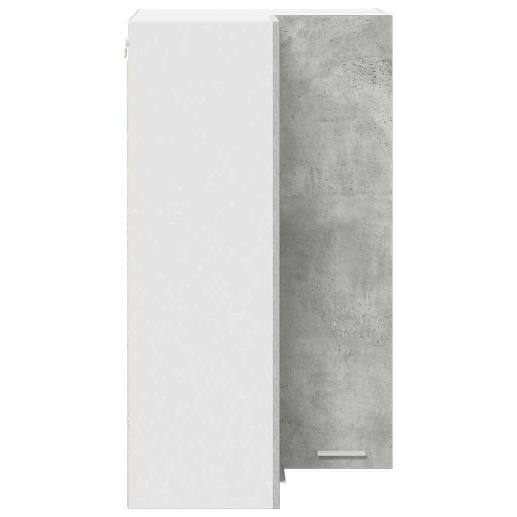 vidaXL Hängeschrank Betongrau und Weiß 57 x 57 x 100 cm Holzwerkstoff