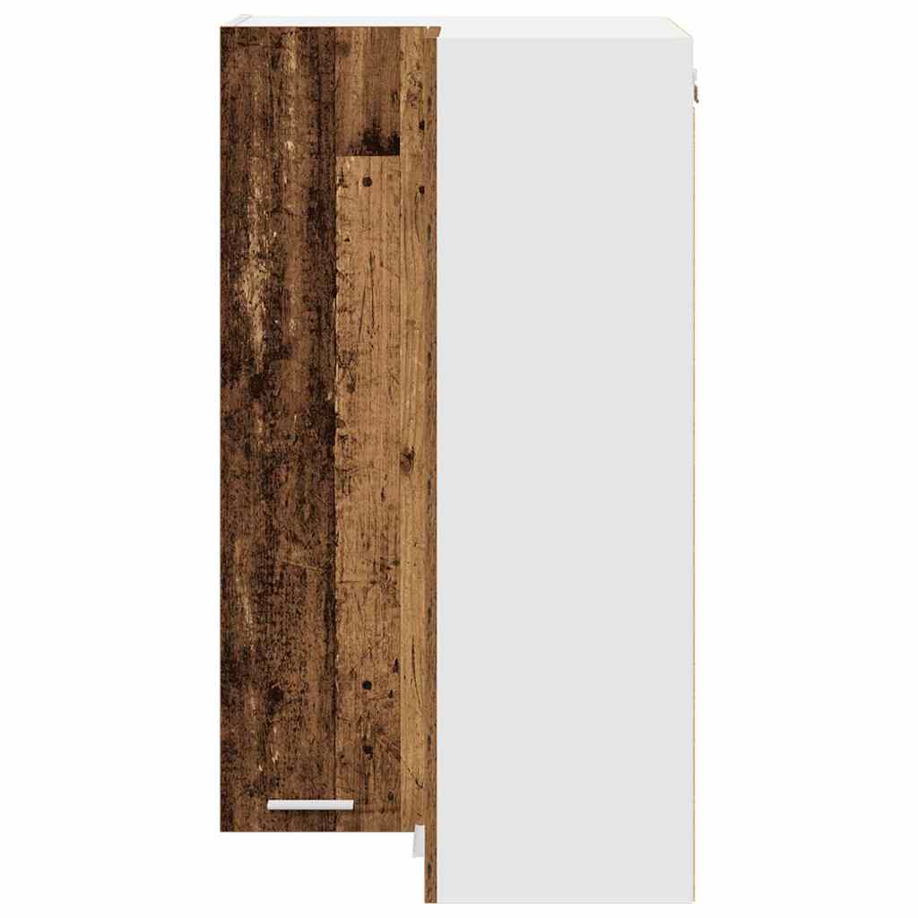 vidaXL Hängeschrank Altes Holz und Weiß 57 x 57 x 100 cm Holzwerkstoff