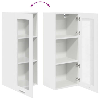vidaXL Hängeschrank mit Speicher Weiß 40 x 31 x 100 cm Holzwerkstoff