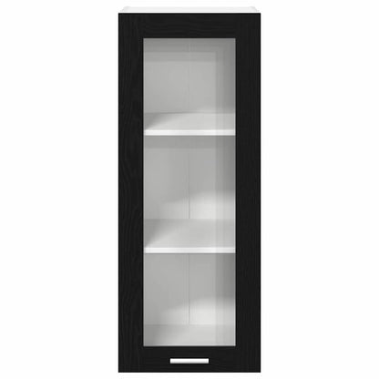 vidaXL Hängeschrank mit Speicher Schwarz Eichen-Optik 40 x 31 x 100 cm