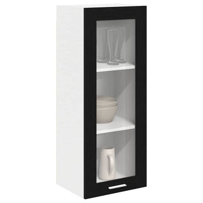 vidaXL Hängeschrank mit Speicher Schwarz Eichen-Optik 40 x 31 x 100 cm