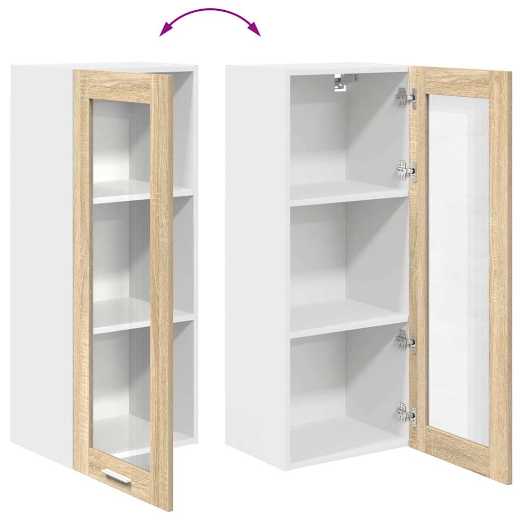 vidaXL Hängeschrank Sonoma-Eiche 40 x 31 x 100 cm Holzwerkstoff