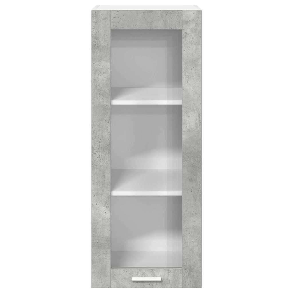 vidaXL Hängeschrank mit Tür Beton Grau 40 x 31 x 100 cm Holzwerkstoff