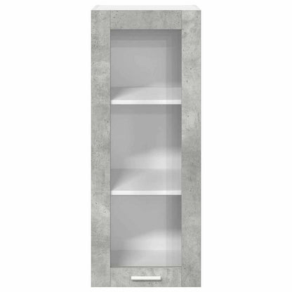 vidaXL Hängeschrank mit Tür Beton Grau 40 x 31 x 100 cm Holzwerkstoff
