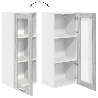 vidaXL Hängeschrank Graues Sonoma 40 x 31 x 100 cm Holzwerkstoff