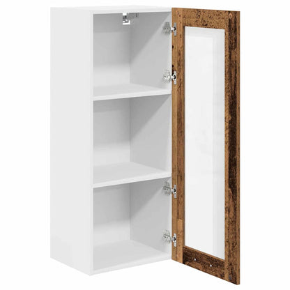 Hängeschrank mit Tür Altholz 40 x 31 x 100 cm Holzwerkstoff